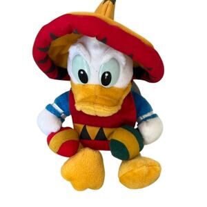 Disney Parks Mexican Donald Duck Beanbag Plush NWT Vintage World Showcase